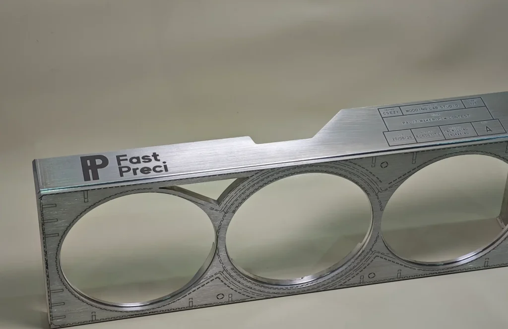 Laser Engraving on Metal housing with FastPreci Logo